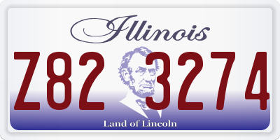 IL license plate Z823274