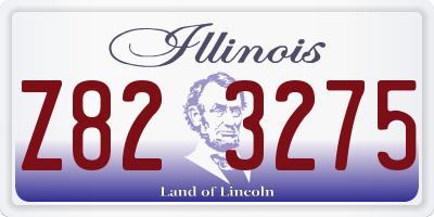 IL license plate Z823275