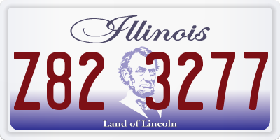 IL license plate Z823277