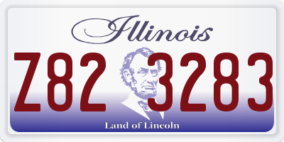 IL license plate Z823283
