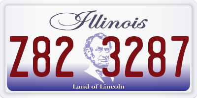 IL license plate Z823287