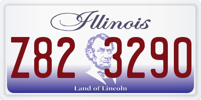 IL license plate Z823290