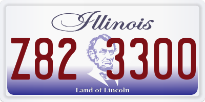 IL license plate Z823300