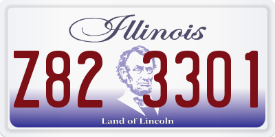 IL license plate Z823301