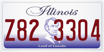 IL license plate Z823304