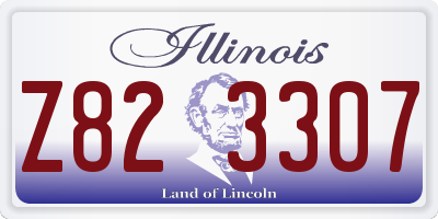 IL license plate Z823307