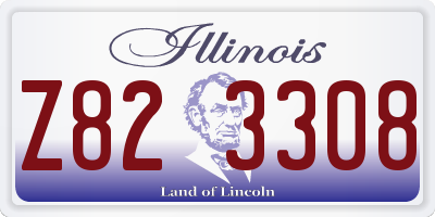 IL license plate Z823308