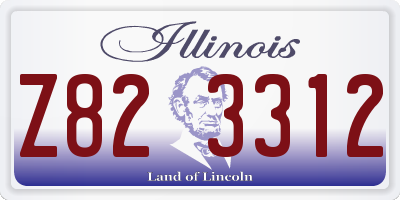 IL license plate Z823312