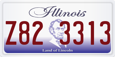 IL license plate Z823313