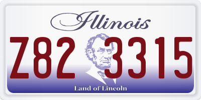 IL license plate Z823315