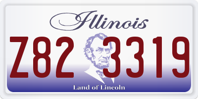 IL license plate Z823319