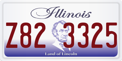IL license plate Z823325