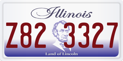 IL license plate Z823327