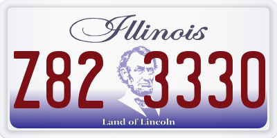 IL license plate Z823330