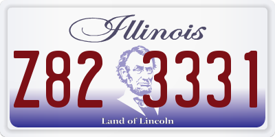 IL license plate Z823331