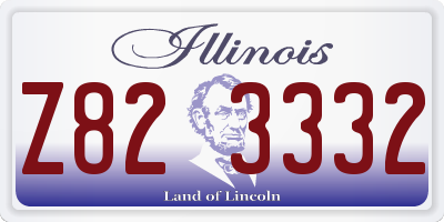 IL license plate Z823332