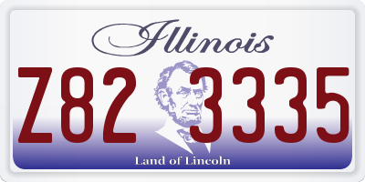 IL license plate Z823335