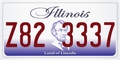 IL license plate Z823337