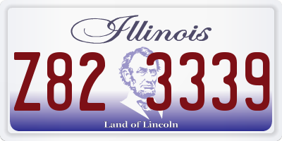IL license plate Z823339