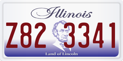 IL license plate Z823341