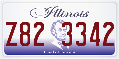IL license plate Z823342