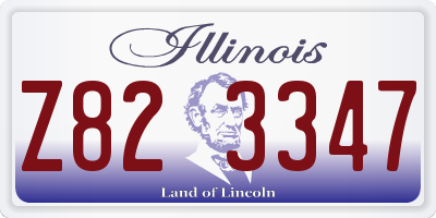 IL license plate Z823347
