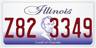 IL license plate Z823349
