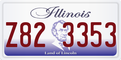IL license plate Z823353