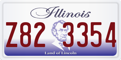 IL license plate Z823354
