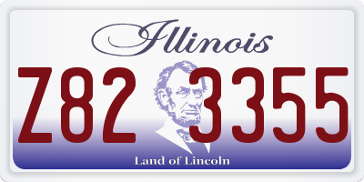 IL license plate Z823355