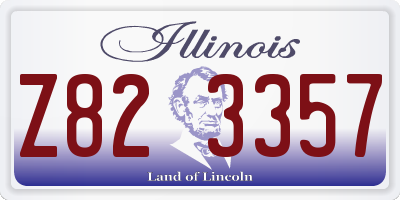 IL license plate Z823357
