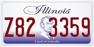 IL license plate Z823359