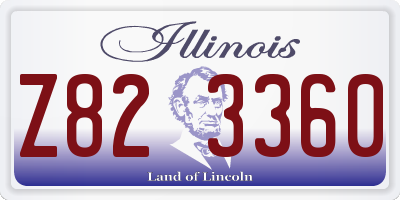 IL license plate Z823360