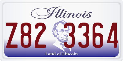 IL license plate Z823364