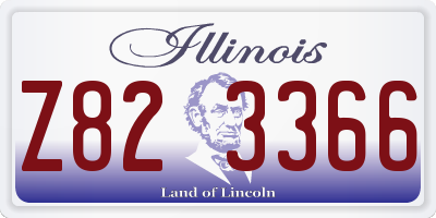 IL license plate Z823366