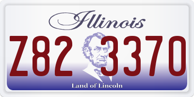 IL license plate Z823370