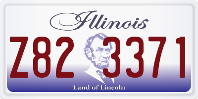 IL license plate Z823371