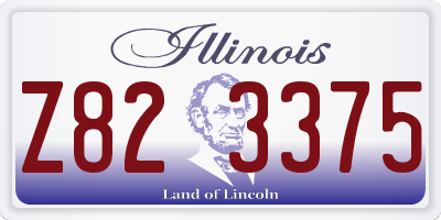 IL license plate Z823375