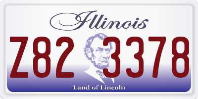 IL license plate Z823378