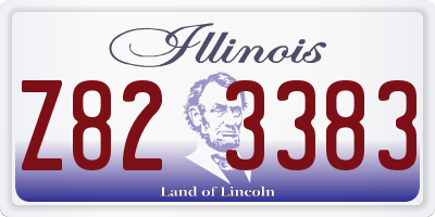 IL license plate Z823383