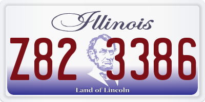 IL license plate Z823386