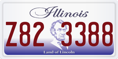 IL license plate Z823388
