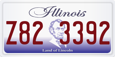IL license plate Z823392