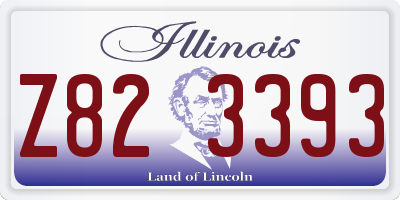 IL license plate Z823393