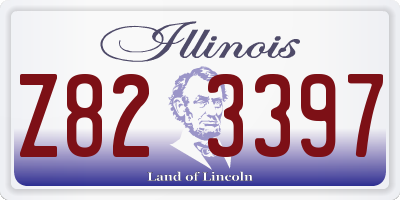 IL license plate Z823397
