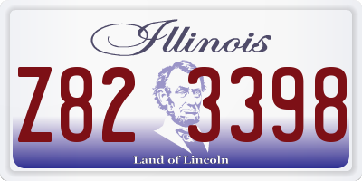 IL license plate Z823398