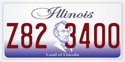 IL license plate Z823400