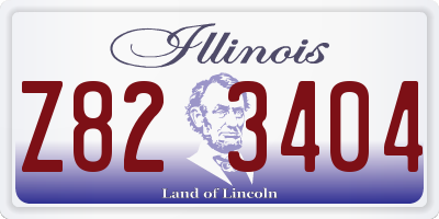 IL license plate Z823404