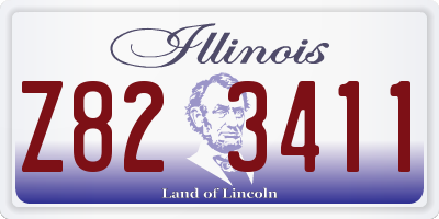 IL license plate Z823411