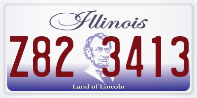 IL license plate Z823413